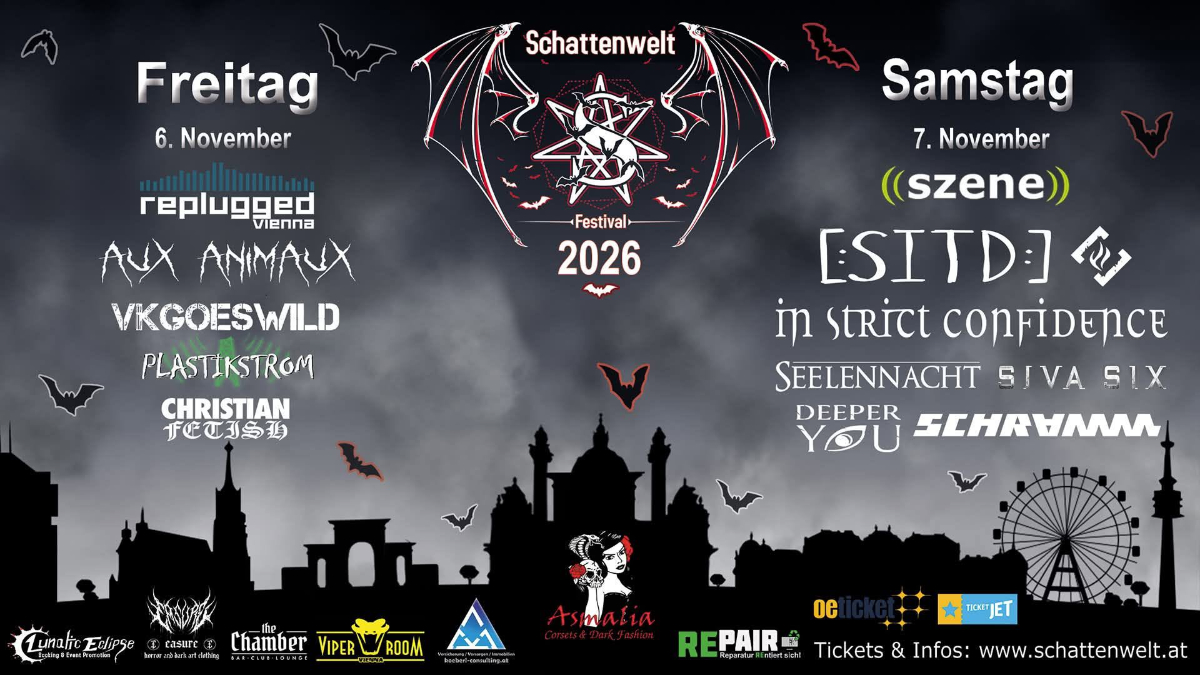 Schattenwelt 2026 Flyer Lineup Pix666