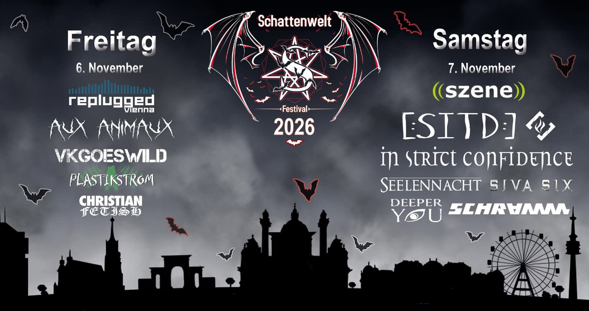 Schattenwelt 2026 Flyer slide2 Schattenwelt 2026 Flyer Lineup Pix666